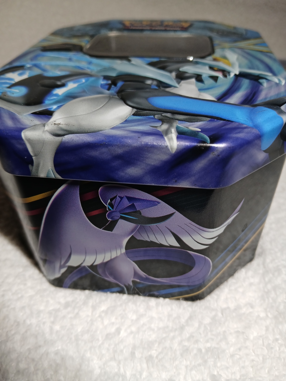 Nintendo Pokémon Blue and Purple Collectible Card Tin Box With 190 Cards - Picture 3 of 5